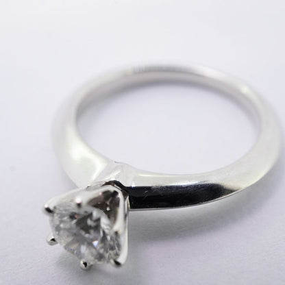 Tiffany & Co Ring Solitaire 1PD Pt950 Platinum Diamond 054ct 55 Ladies