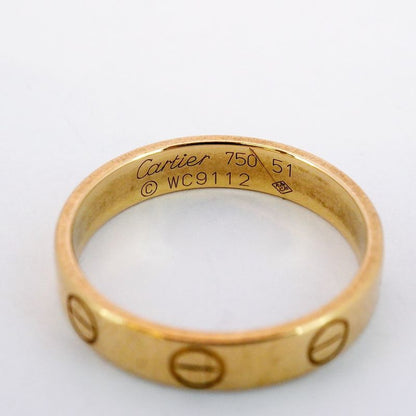 Cartier Ring Mini Love 18K Yellow Gold Yellow Gold #51 Ladies