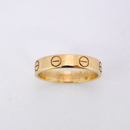 Cartier Ring Mini Love 18K Yellow Gold Yellow Gold #51 Ladies