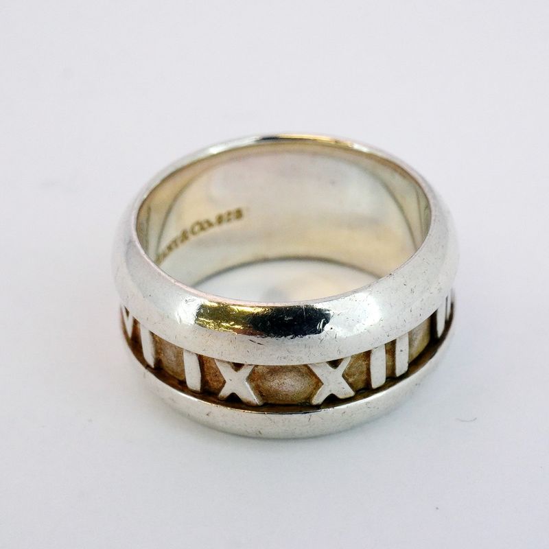 Tiffany & Co Ring Atlas 925 Silver Size 105 Ladies