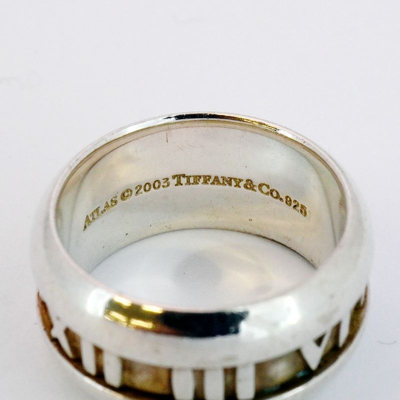 Tiffany & Co Ring Atlas 925 Silver Size 105 Ladies