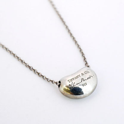 Tiffany & Co Necklace Bean 925 Silver Ladies