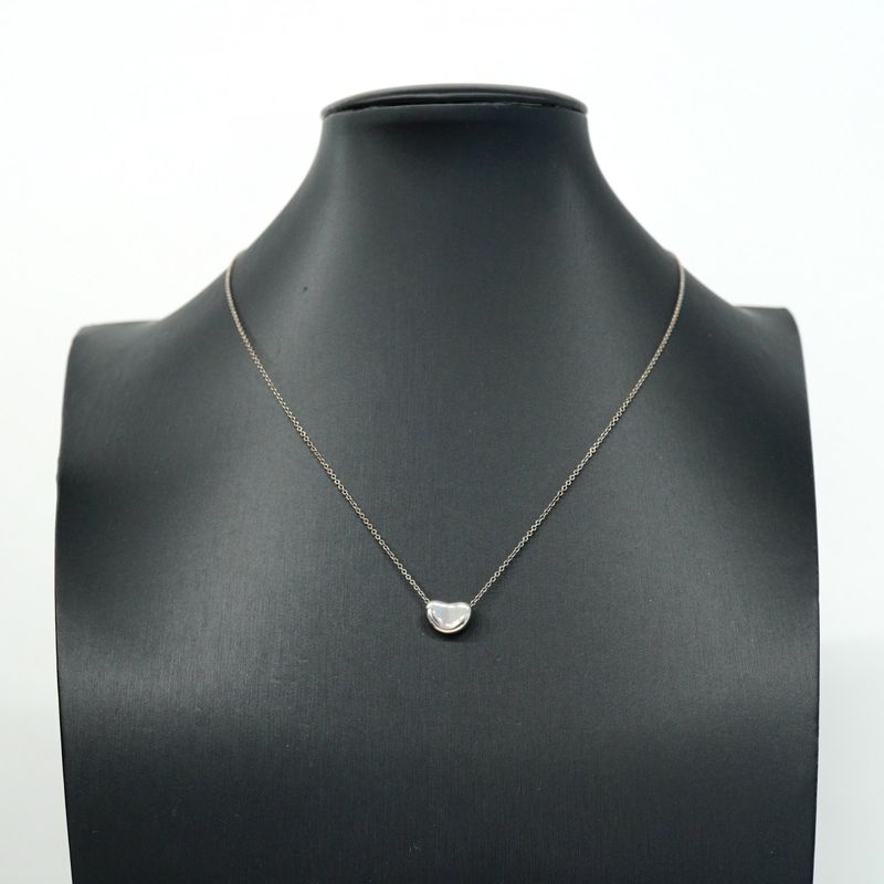 Tiffany & Co Necklace Bean 925 Silver Ladies