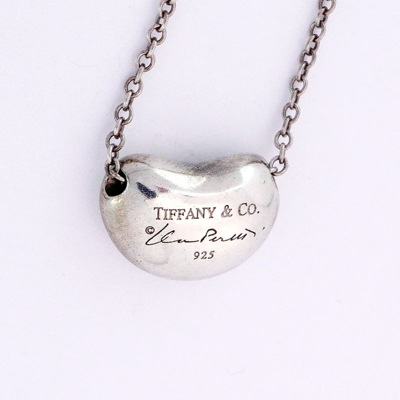 Tiffany & Co Necklace Bean 925 Silver Ladies