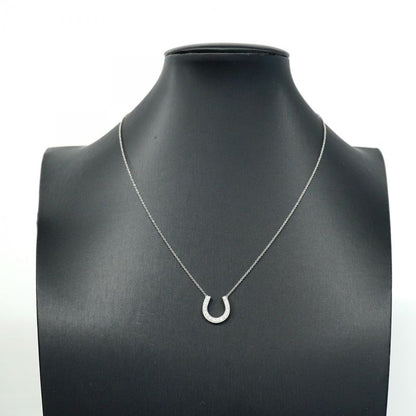 Tiffany & Co Necklace Horseshoe Pt950 Platinum With Diamonds Ladies