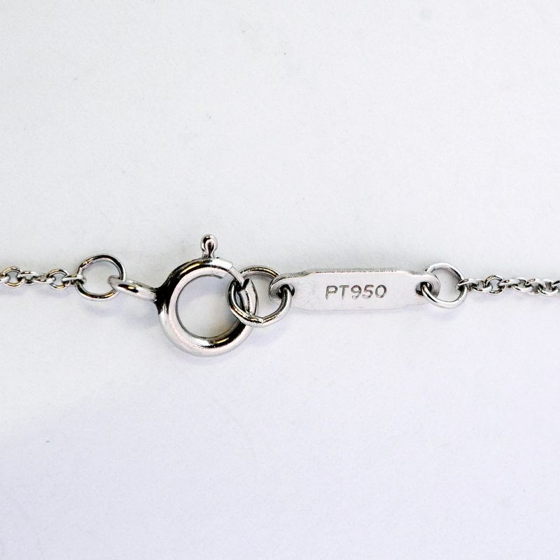 Tiffany & Co Necklace Horseshoe Pt950 Platinum With Diamonds Ladies