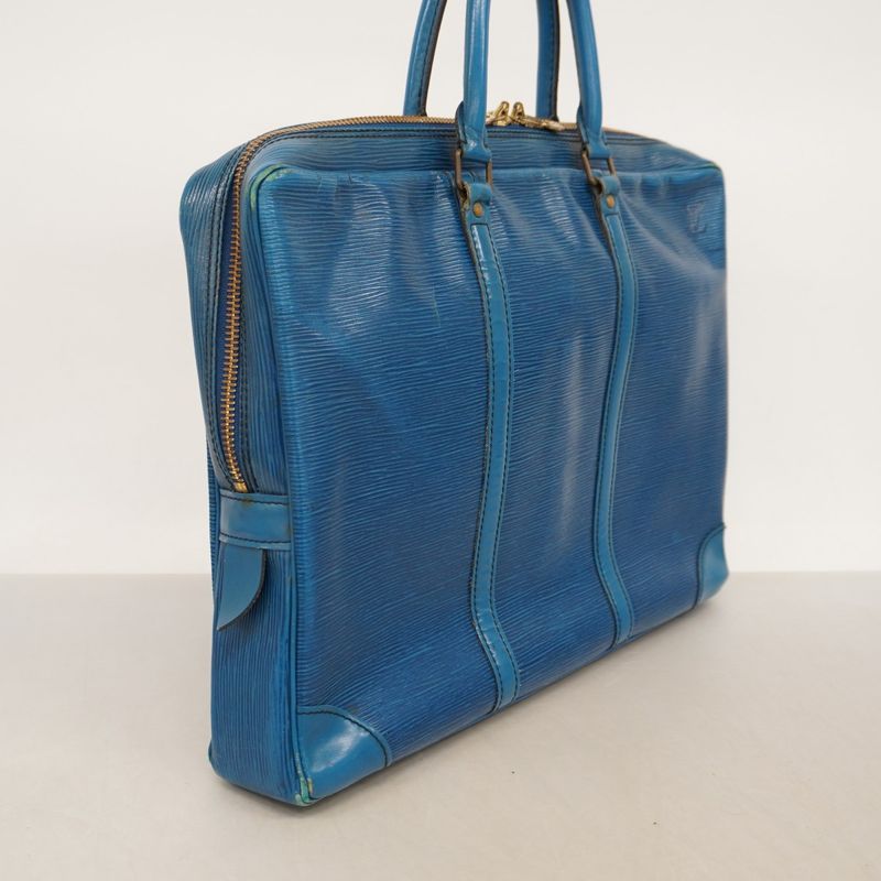 Louis Vuitton Business Bag Epi Porte Documents Voyage M54475 Toledo Blue Men's