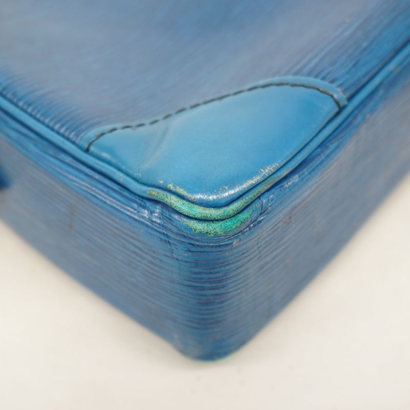 Louis Vuitton Business Bag Epi Porte Documents Voyage M54475 Toledo Blue Men's