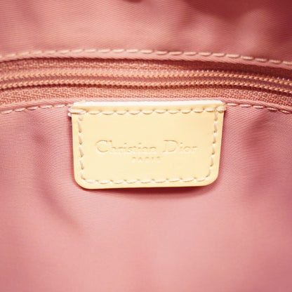 Christian Dior Handbag Trotter PVC Pink Ivory Silver Hardware Women