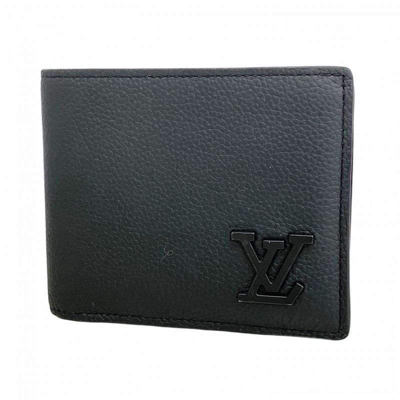 Louis Vuitton Wallet Aerogram Portefeuille Marco M81742 Noir Black Men's