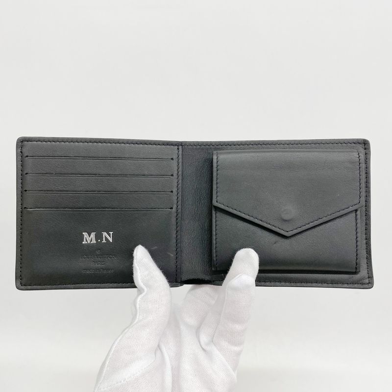 Louis Vuitton Wallet Aerogram Portefeuille Marco M81742 Noir Black Men's