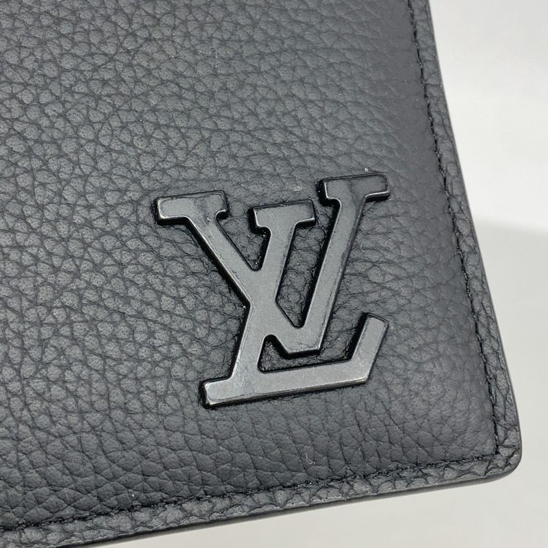 Louis Vuitton Wallet Aerogram Portefeuille Marco M81742 Noir Black Men's
