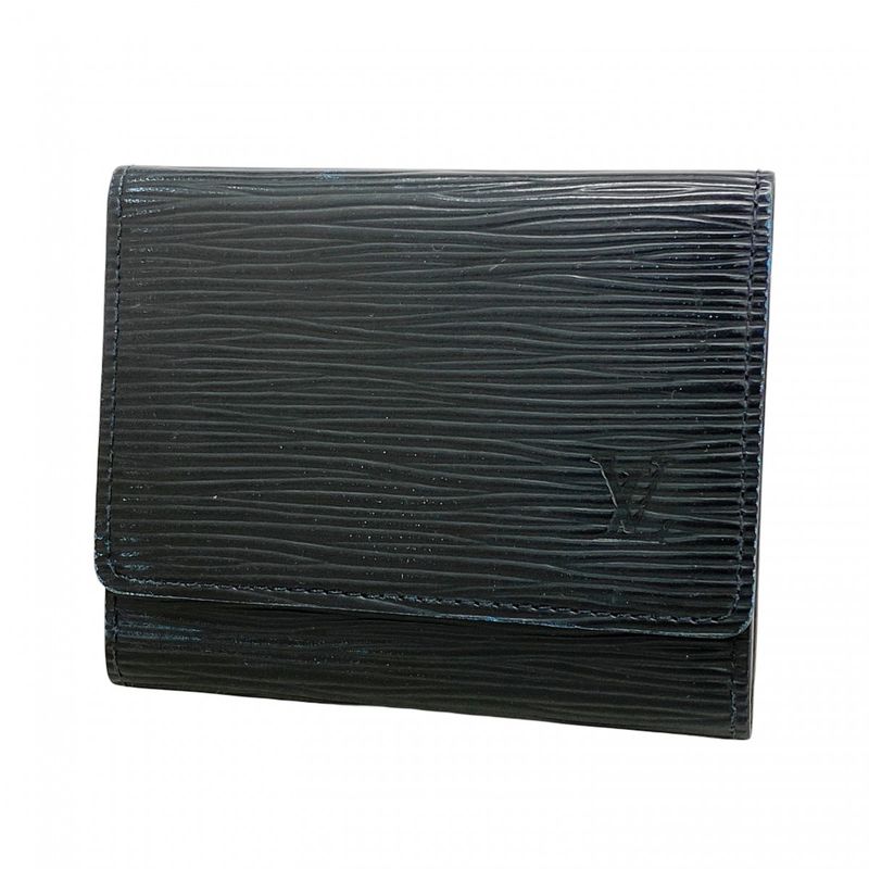 Louis Vuitton Epi Enveloppe Carte De Visite Card Case M60652 Noir Men's