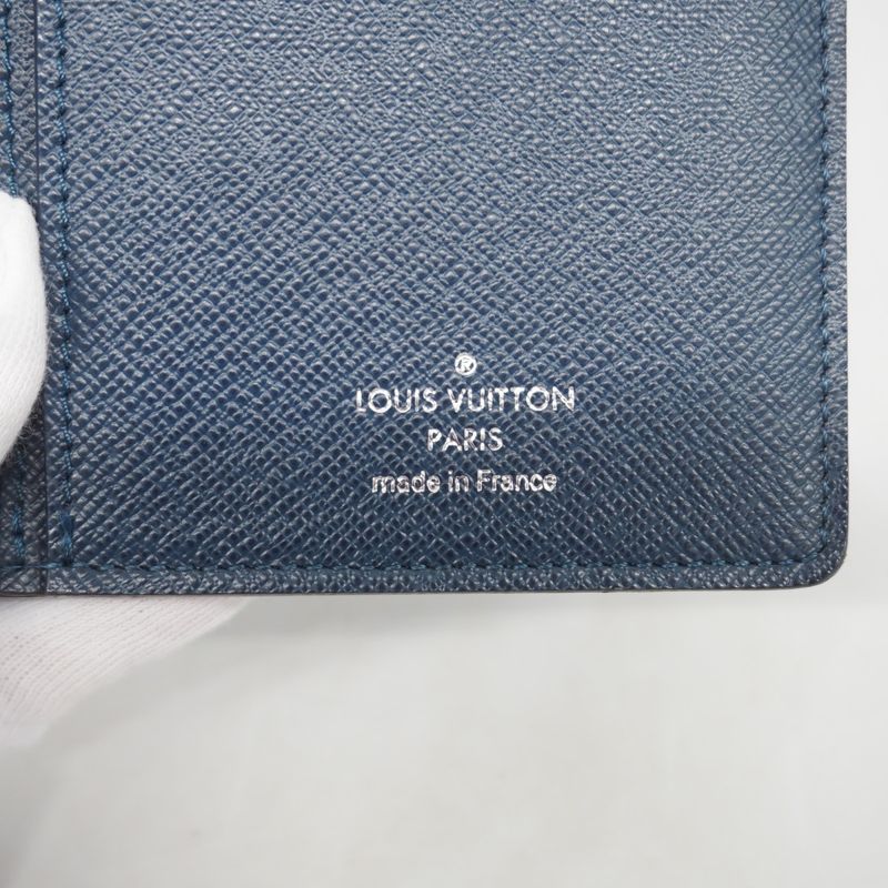Louis Vuitton Taiga Portefeuille Ron M33404 Océan Men's Long Wallet