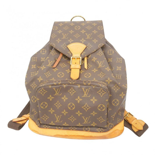 Louis Vuitton Backpack Daypack Monogram Montsouris GM M51135 Brown Women's