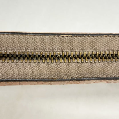 Gucci Long Wallet Micro Guccissima 308260 Enamel Coral Chien Pan Gold Hardware