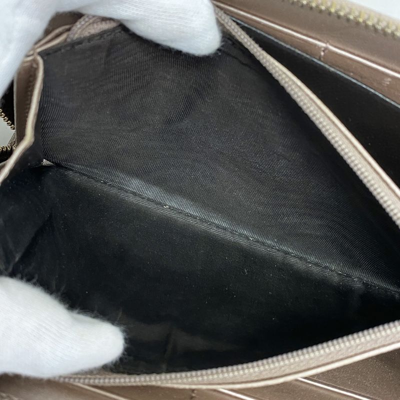 Gucci Long Wallet Micro Guccissima 308260 Enamel Coral Chien Pan Gold Hardware