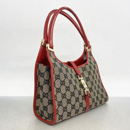 Gucci Handbag GG Canvas/jackie 002 1068 Canvas Black Red Chien Pan Gold