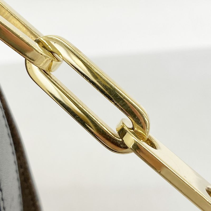 Gucci Shoulder Bag 001 4081 Suede Brown Gold Hardware Women's