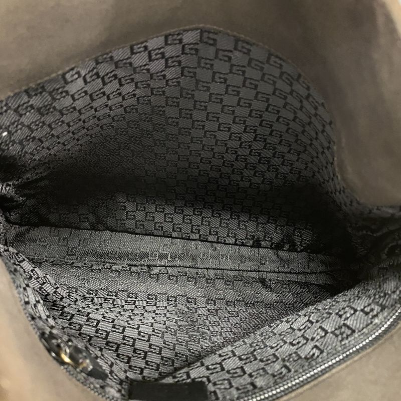 Gucci Shoulder Bag 001 4081 Suede Brown Gold Hardware Women's