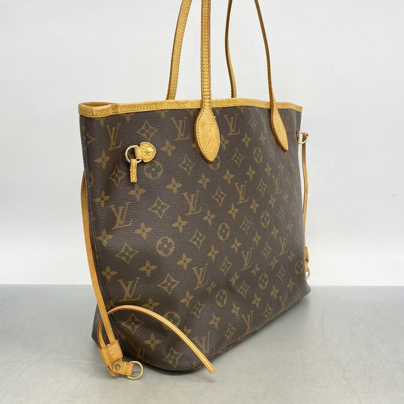 Louis Vuitton Tote Bag Monogram Neverfull MM M40156 Brown Ladies