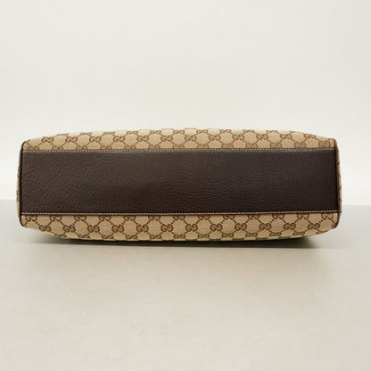 Gucci Handbag GG Canvas 154981 Canvas Brown Chien Pan Gold Hardware Women