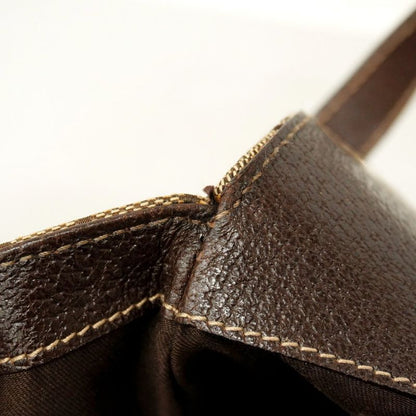 Gucci Handbag GG Canvas 154981 Canvas Brown Chien Pan Gold Hardware Women