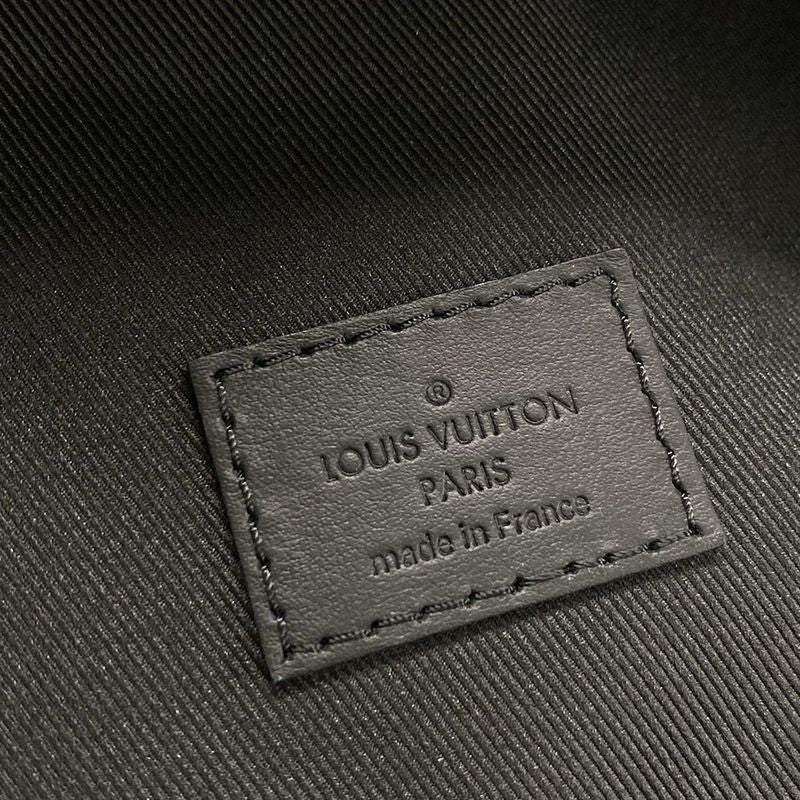 Louis Vuitton Backpack Sac LV Aerogram Backpack NV M57079 Noir Black Leather