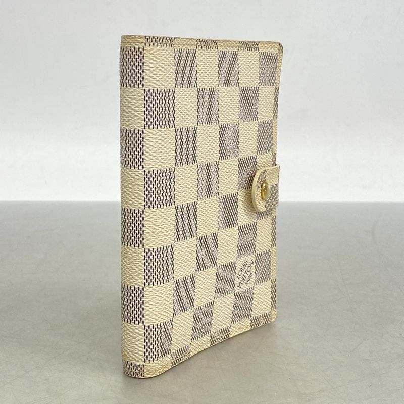 Louis Vuitton Notebook Cabas - Damier Azure Agenda PM R20706 White Ladies