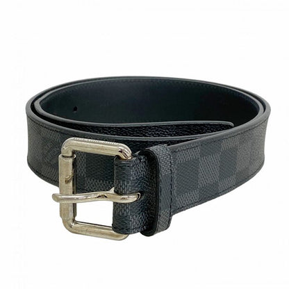 Louis Vuitton Belt Damier Graphite Santure Pochette Homme M6837 Black Gray Men's