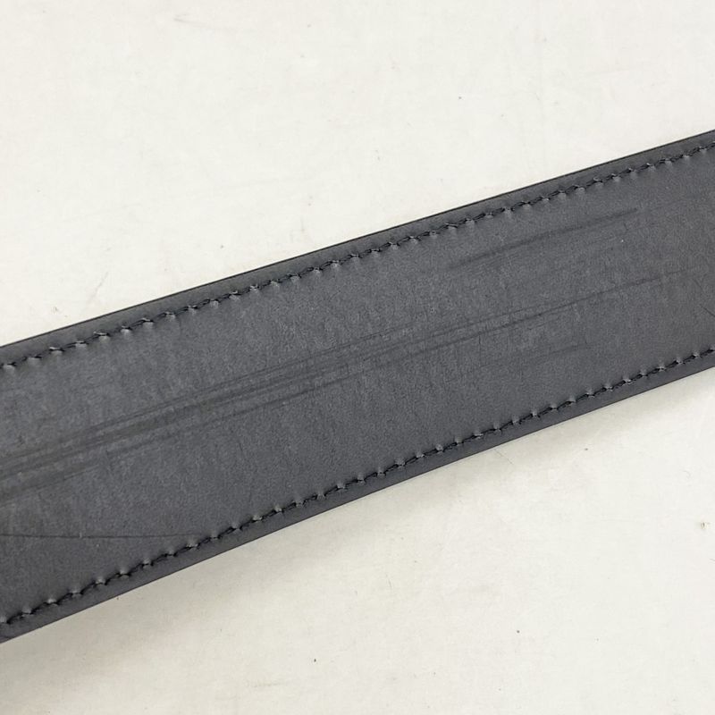 Louis Vuitton Belt Damier Graphite Santure Pochette Homme M6837 Black Gray Men's