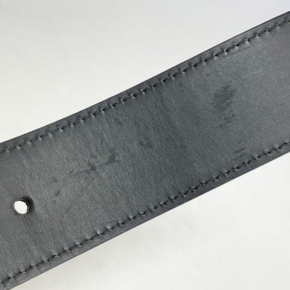 Louis Vuitton Belt Damier Graphite Santure Pochette Homme M6837 Black Gray Men's