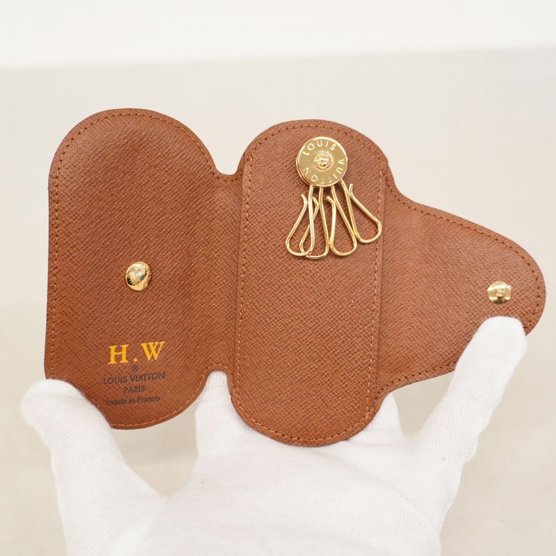 Louis Vuitton Key Case Monogram Multicles Ron PM M60115 Brown Men Women Unisex