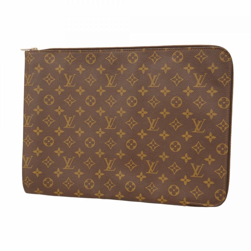 Louis Vuitton Clutch Bag Monogram Poche Cumann M53456 Brown Men's