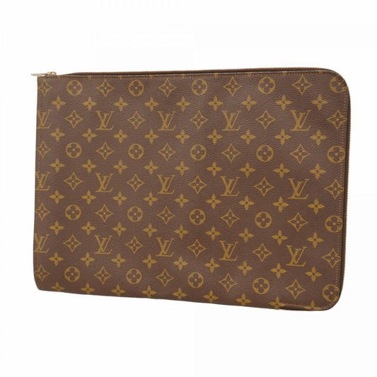 Louis Vuitton Clutch Bag Monogram Poche Cumann M53456 Brown Men's