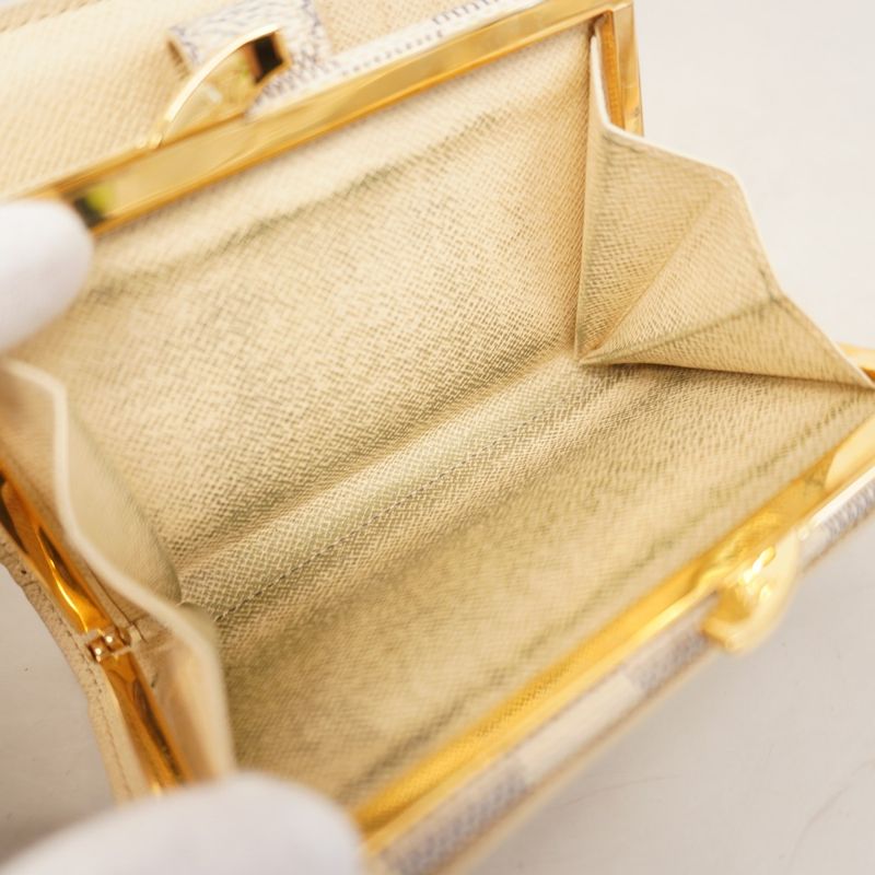 Louis Vuitton Wallet Damier Azure Portefeuille Viennois N61676 White Ladies