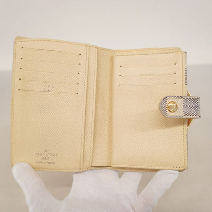 Louis Vuitton Wallet Damier Azure Portefeuille Viennois N61676 White Ladies