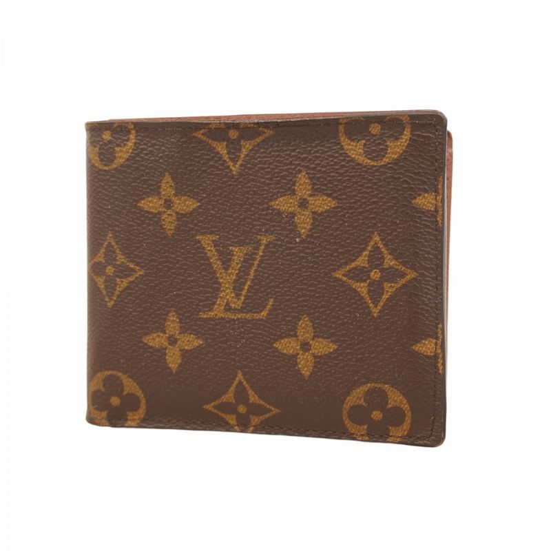 Louis Vuitton Wallet Monogram Portefeuille Marco NM M62288 Brown Men's
