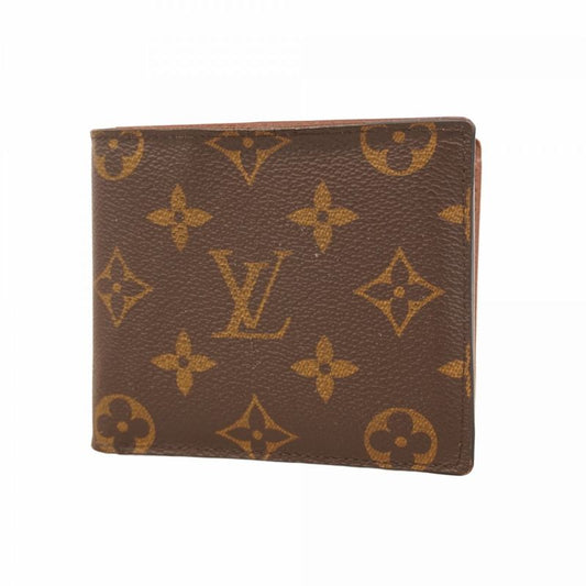 Louis Vuitton Wallet Monogram Portefeuille Marco NM M62288 Brown Men's