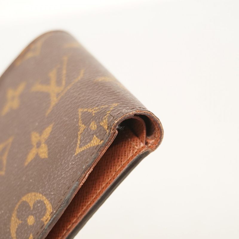 Louis Vuitton Wallet Monogram Portefeuille Marco NM M62288 Brown Men's