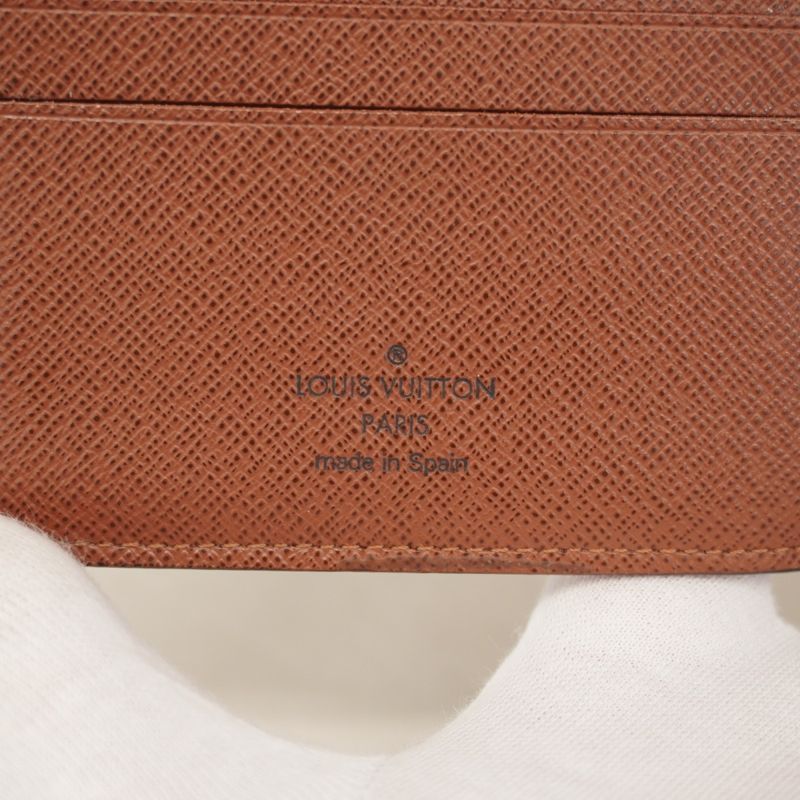 Louis Vuitton Wallet Monogram Portefeuille Marco NM M62288 Brown Men's