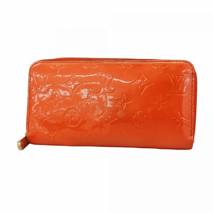 Louis Vuitton Long Wallet Vernis Zippy Wallet M93724 Orange Sunset Ladies