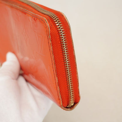 Louis Vuitton Long Wallet Vernis Zippy Wallet M93724 Orange Sunset Ladies