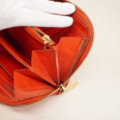 Louis Vuitton Long Wallet Vernis Zippy Wallet M93724 Orange Sunset Ladies