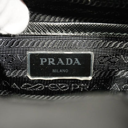 Prada Backpack Daypack Tessuto Nylon Black Silver Hardware Women