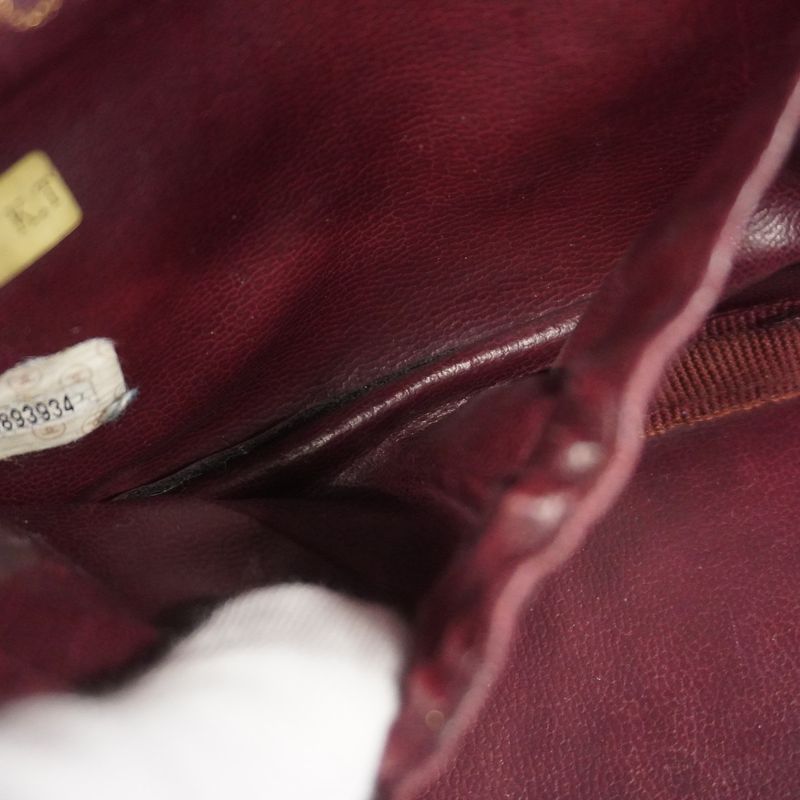 Chanel Vanity Bag Caviar Skin Bordeaux Gold Hardware Women