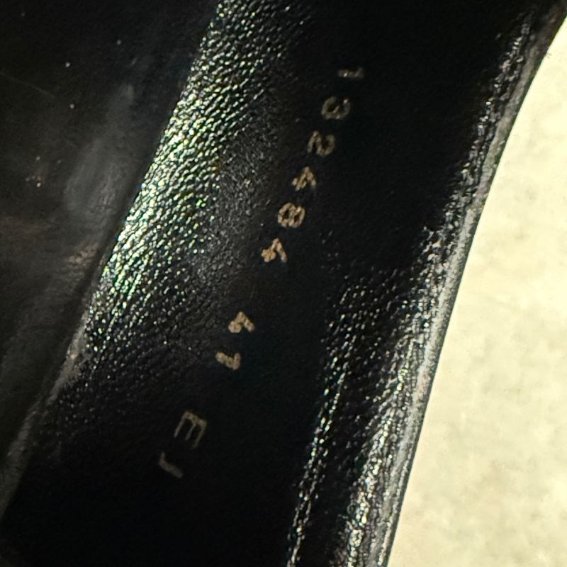 Gucci Horsebit Loafer Wingtip Leather Black Gold Silver Hardware Business Shoes