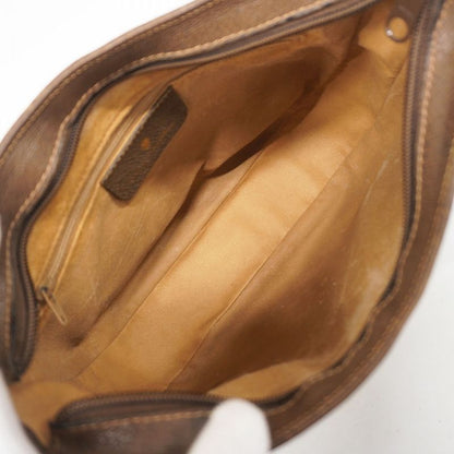 Gucci Shoulder Bag GG Supreme 40 02 022 PVC Brown Gold/silver Hardware Women