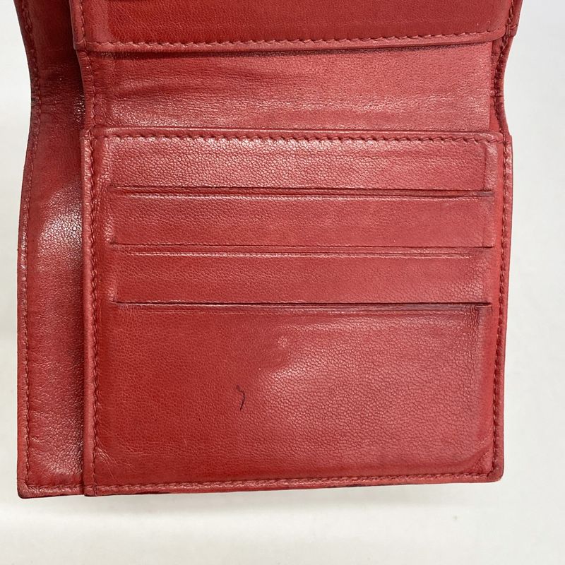 Chanel Wallet Caviar Skin Red Gold Hardware Women