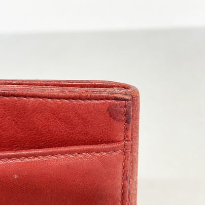 Chanel Wallet Caviar Skin Red Gold Hardware Women